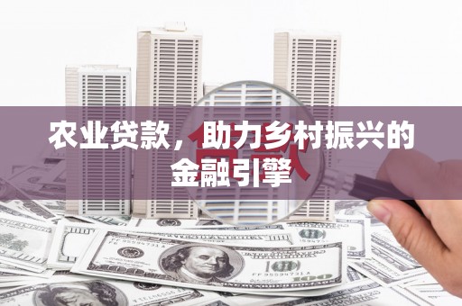 四方台农业贷款，助力乡村振兴的金融引擎